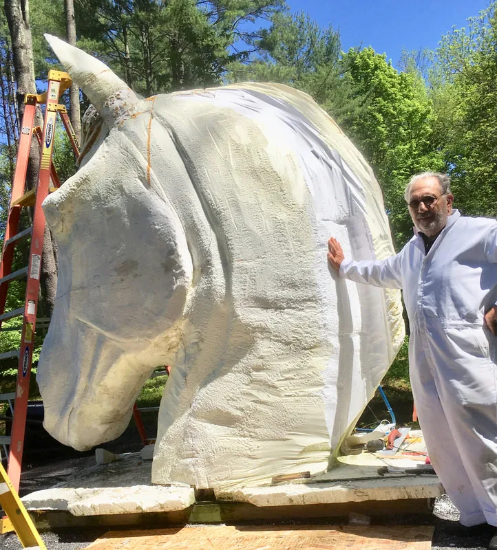 Getting near the end with a picture of the sculptor